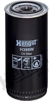 Hengst Filter H398W - Масляный фильтр avtokuzovplus.com.ua