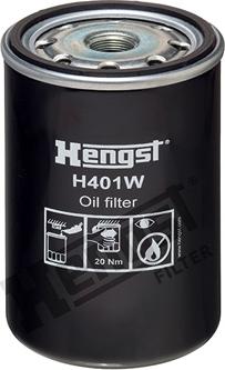 Hengst Filter H401W - Масляний фільтр autocars.com.ua