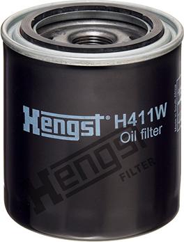 Hengst Filter H411W - Масляний фільтр autocars.com.ua