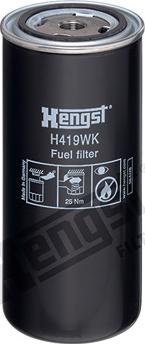 Hengst Filter H419WK - Паливний фільтр autocars.com.ua