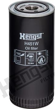 Hengst Filter H451W - Масляный фильтр autodnr.net