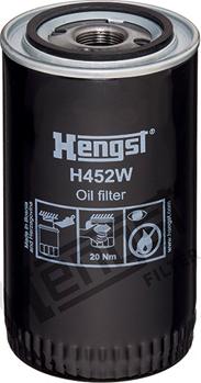 Hengst Filter H452W - Масляний фільтр autocars.com.ua