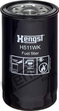 Hengst Filter H511WK - Паливний фільтр autocars.com.ua