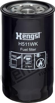 Hengst Filter H511WK - Топливный фильтр avtokuzovplus.com.ua