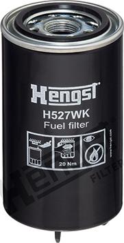 Hengst Filter H527WK D630 - Паливний фільтр autocars.com.ua