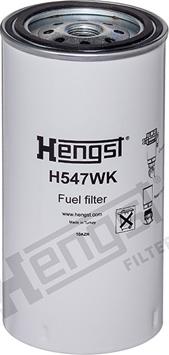 Hengst Filter H547WK D424 - Топливный фильтр avtokuzovplus.com.ua