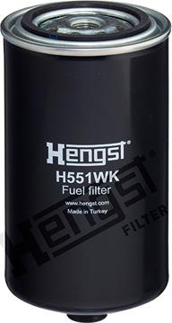 Hengst Filter H551WK D699 - Топливный фильтр avtokuzovplus.com.ua