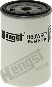 Hengst Filter H60WK07 - Топливный фильтр autodnr.net