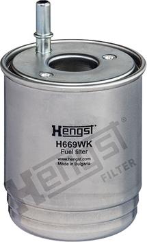 Hengst Filter H669WK - Фiльтр паливний Hyundai i30 1.6CRDI 18- -Kia Ceed 1.6CRDI 18- autocars.com.ua
