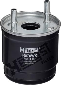 Hengst Filter H670WK D784 - Паливний фільтр autocars.com.ua
