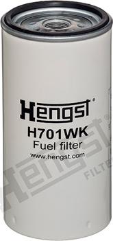 Hengst Filter H701WK - Топливный фильтр autodnr.net