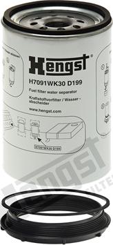 Hengst Filter H7091WK30 D199 - Паливний фільтр autocars.com.ua