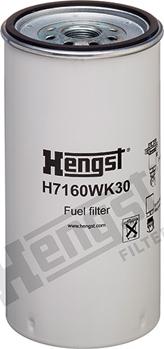 Hengst Filter H7160WK30 - Топливный фильтр autodnr.net
