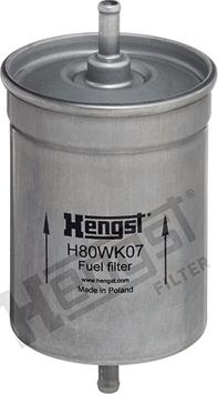 Hengst Filter H80WK07 - Топливный фильтр autodnr.net