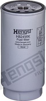 Hengst Filter H824WK D718 - Паливний фільтр autocars.com.ua