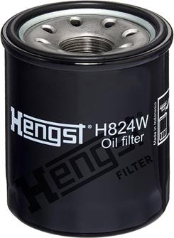 Hengst Filter H824W - Масляний фільтр autocars.com.ua