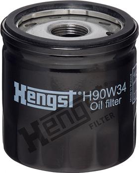 Hengst Filter H90W34 - Фільтр масляний двигуна FORD TRANSIT 2.2. 2.4 TDCI 06-. PSA 2.2 HDI 11- вир-во HENGST autocars.com.ua