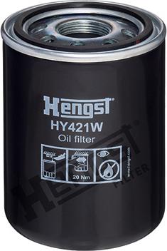 Hengst Filter HY421W - Фільтр масляний Case. JCB. ManituHengst autocars.com.ua