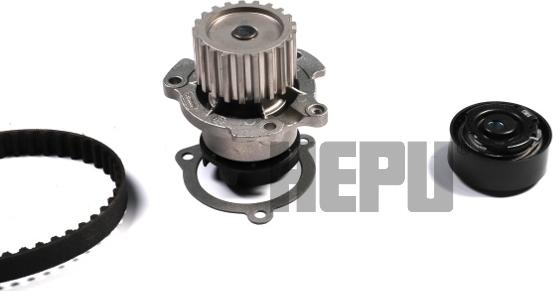 Hepu PK06253 - Водяний насос + комплект зубчатого ременя autocars.com.ua