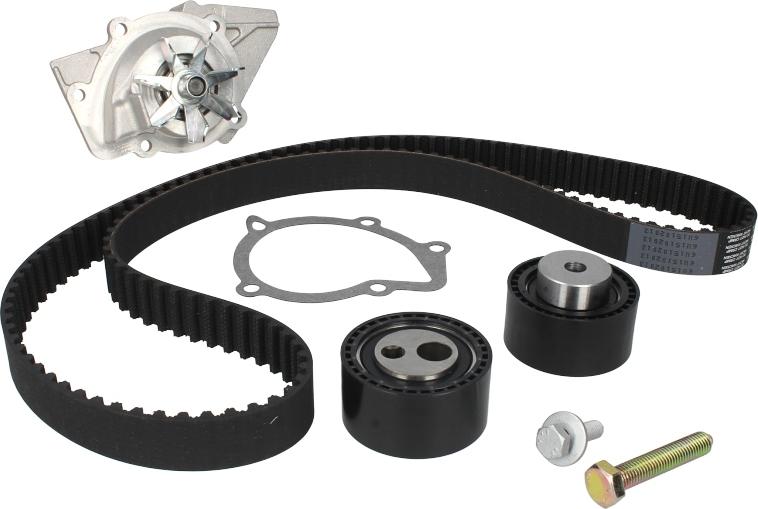 Hepu PK08411 - Водяний насос + комплект зубчатого ременя autocars.com.ua