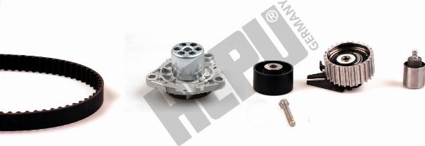 Hepu PK10898 - Водяний насос + комплект зубчатого ременя autocars.com.ua