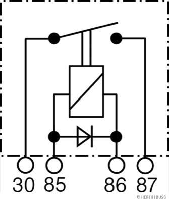 Herth+Buss Elparts 75613191 - Реле, робочий струм autocars.com.ua