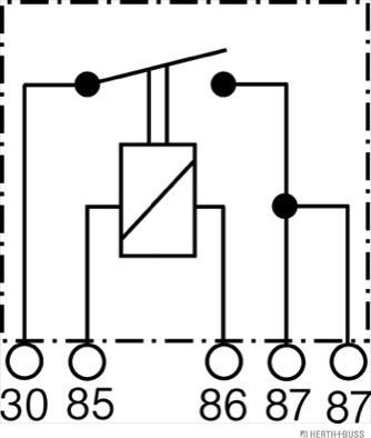 Herth+Buss Elparts 75613212 - Реле, робочий струм autocars.com.ua