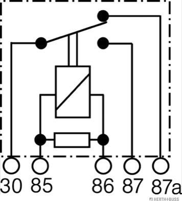 Herth+Buss Elparts 75613222 - Реле, рабочий ток avtokuzovplus.com.ua