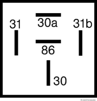 Herth+Buss Elparts 75614072 - Реле, протиугінний пристрій autocars.com.ua