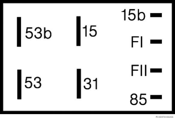 Herth+Buss Elparts 75614114 - Реле, інтервал включення склоочисника autocars.com.ua