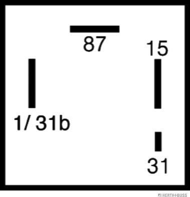 Herth+Buss Elparts 75614118 - Реле, паливний насос autocars.com.ua