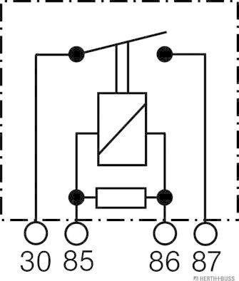 Herth+Buss Elparts 75614600 - Реле, робочий струм autocars.com.ua