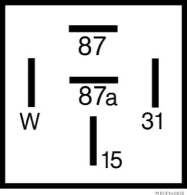 Herth+Buss Elparts 75898345 - Реле, паливний насос autocars.com.ua