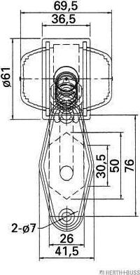 Herth+Buss Elparts 82710052 - Габаритний ліхтар autocars.com.ua