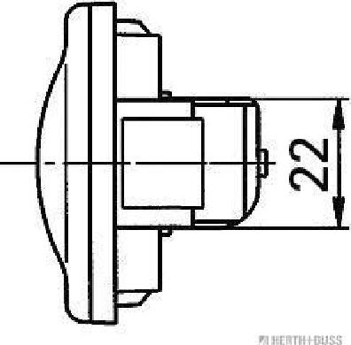 Herth+Buss Elparts 82710143 - Боковой габаритный фонарь avtokuzovplus.com.ua