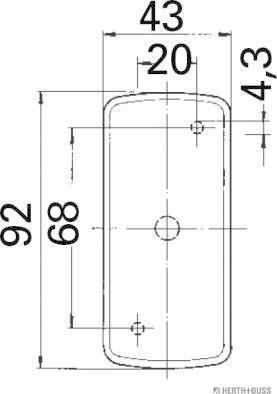 Herth+Buss Elparts 82710319 - Габаритний ліхтар autocars.com.ua