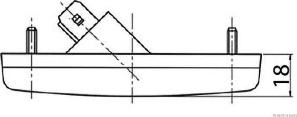 Herth+Buss Elparts 82710424 - Боковий габаритний ліхтар autocars.com.ua