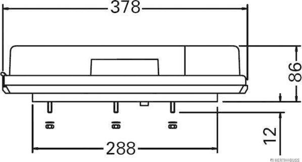 Herth+Buss Elparts 82840540 - Задній ліхтар autocars.com.ua