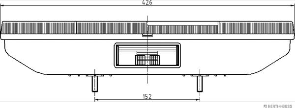 Herth+Buss Elparts 83830026 - Задній ліхтар autocars.com.ua