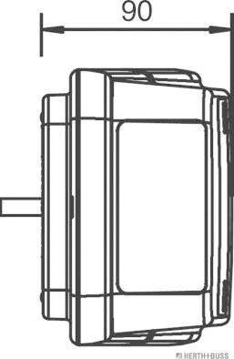 Herth+Buss Elparts 83830056 - Задний фонарь avtokuzovplus.com.ua