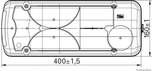 Herth+Buss Elparts 83830067 - Задний фонарь avtokuzovplus.com.ua