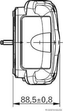 Herth+Buss Elparts 83830067 - Задній ліхтар autocars.com.ua