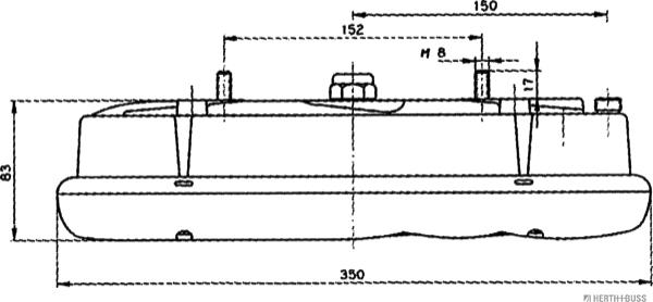 Herth+Buss Elparts 83840742 - Задній ліхтар autocars.com.ua