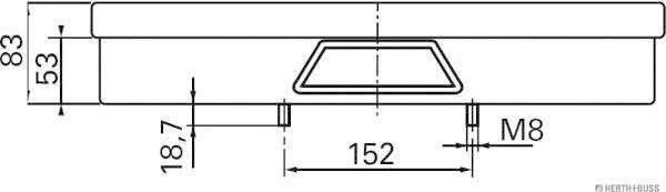 Herth+Buss Elparts 83840519 - Задній ліхтар autocars.com.ua