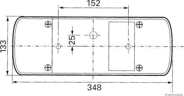 Herth+Buss Elparts 83840187 - Задній ліхтар autocars.com.ua