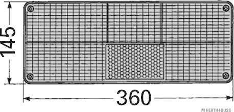 Herth+Buss Elparts 83840576 - Задній ліхтар autocars.com.ua