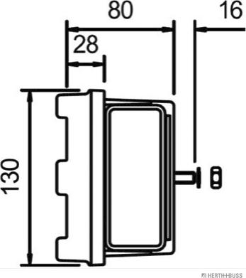 Herth+Buss Elparts 83840623 - Задній ліхтар autocars.com.ua