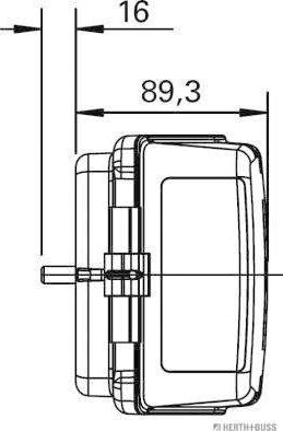 Herth+Buss Elparts 83840676 - Задній ліхтар autocars.com.ua