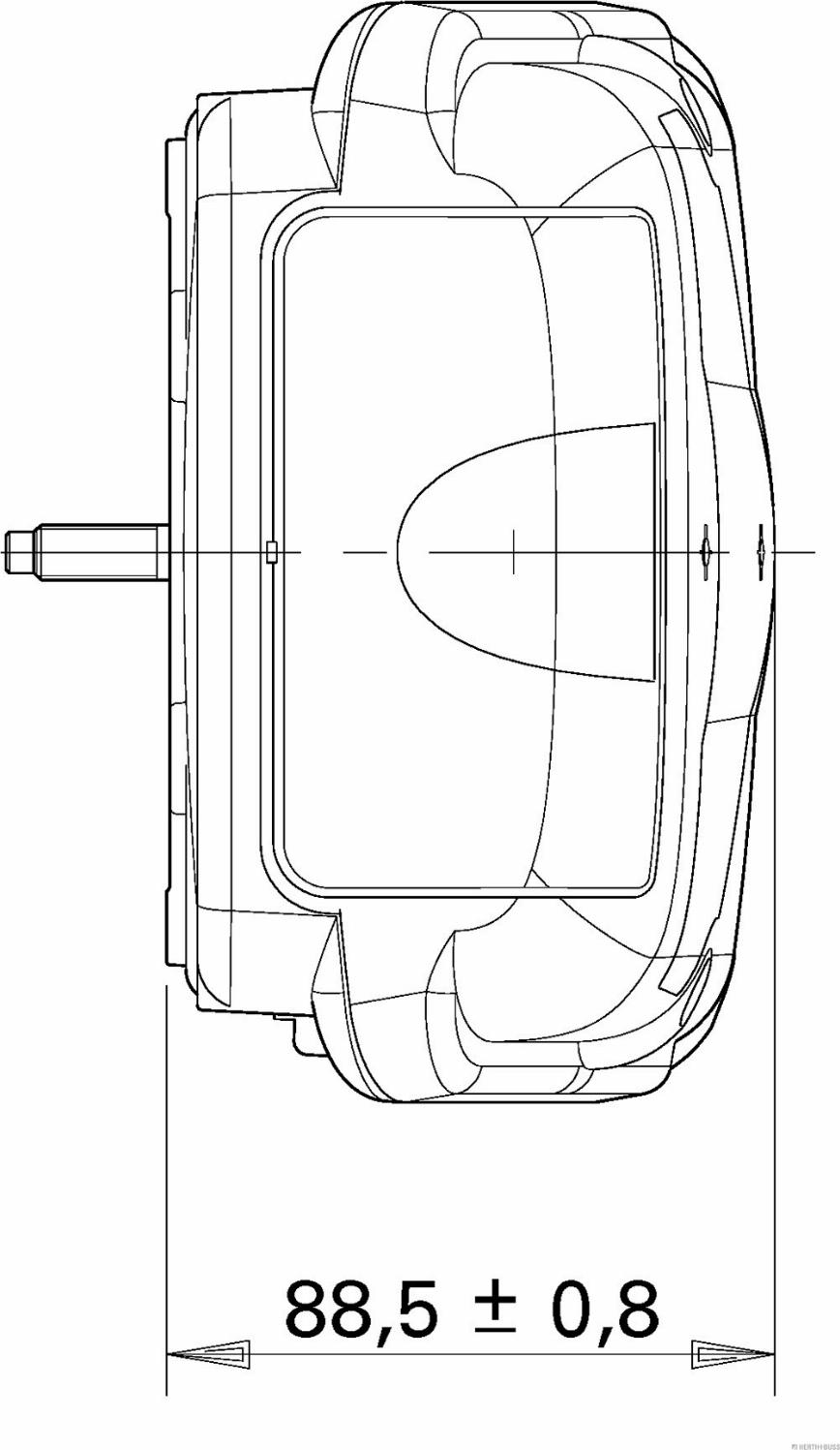 Herth+Buss Elparts 83840704 - Задній ліхтар autocars.com.ua