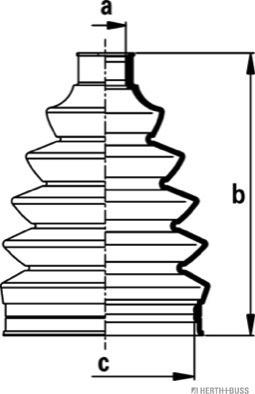 Herth+Buss Jakoparts J2860907 - Пыльник, приводной вал avtokuzovplus.com.ua